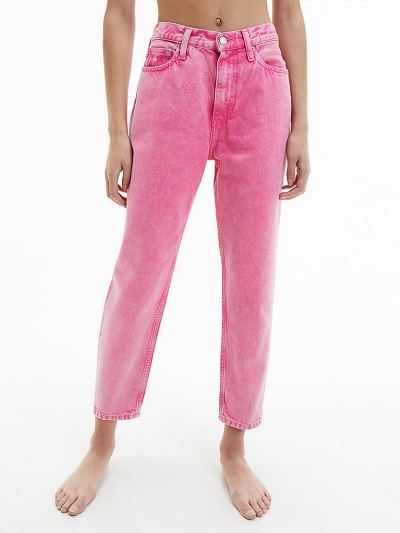 Calvin Klein Ruhák HU579300 | Calvin Klein Mom Női Farmernadrág Kék